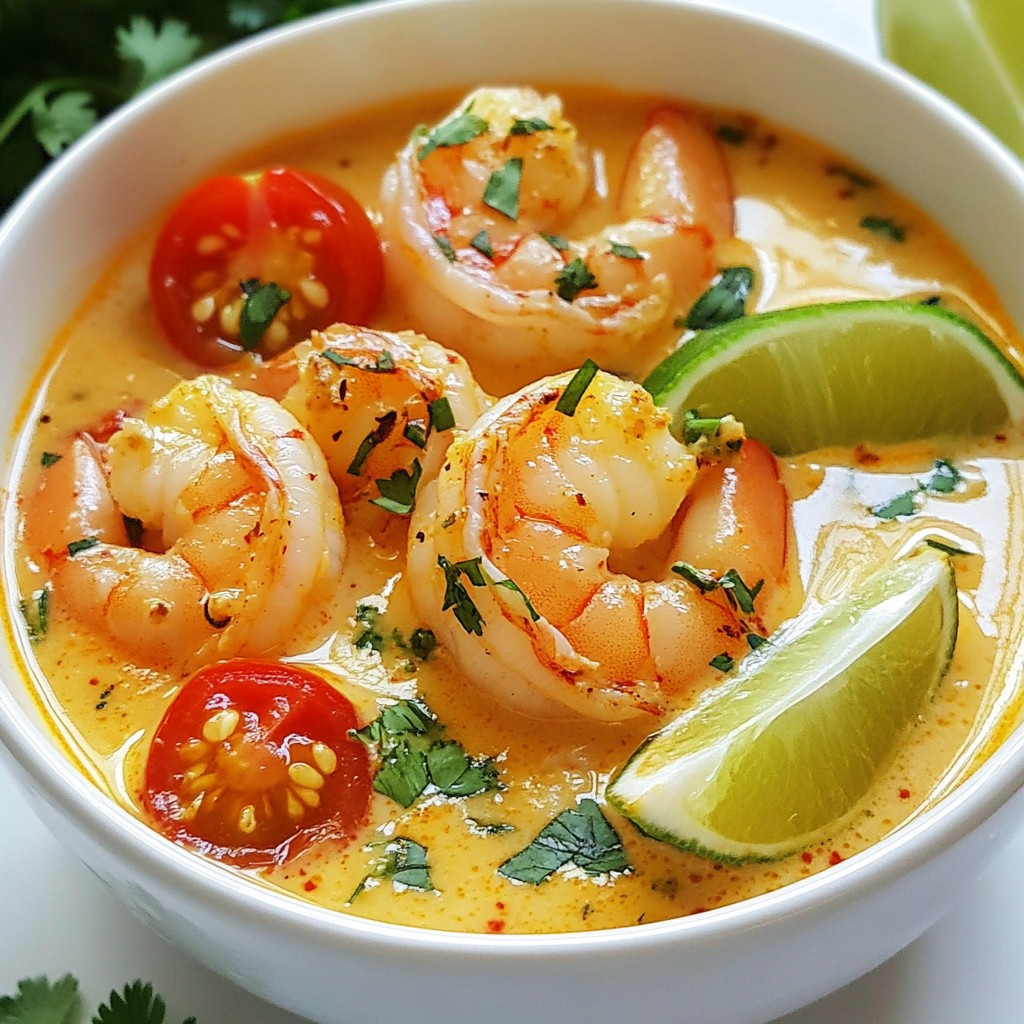 Savory Thai Coconut Shrimp Soup Simple and Tasty Recipe