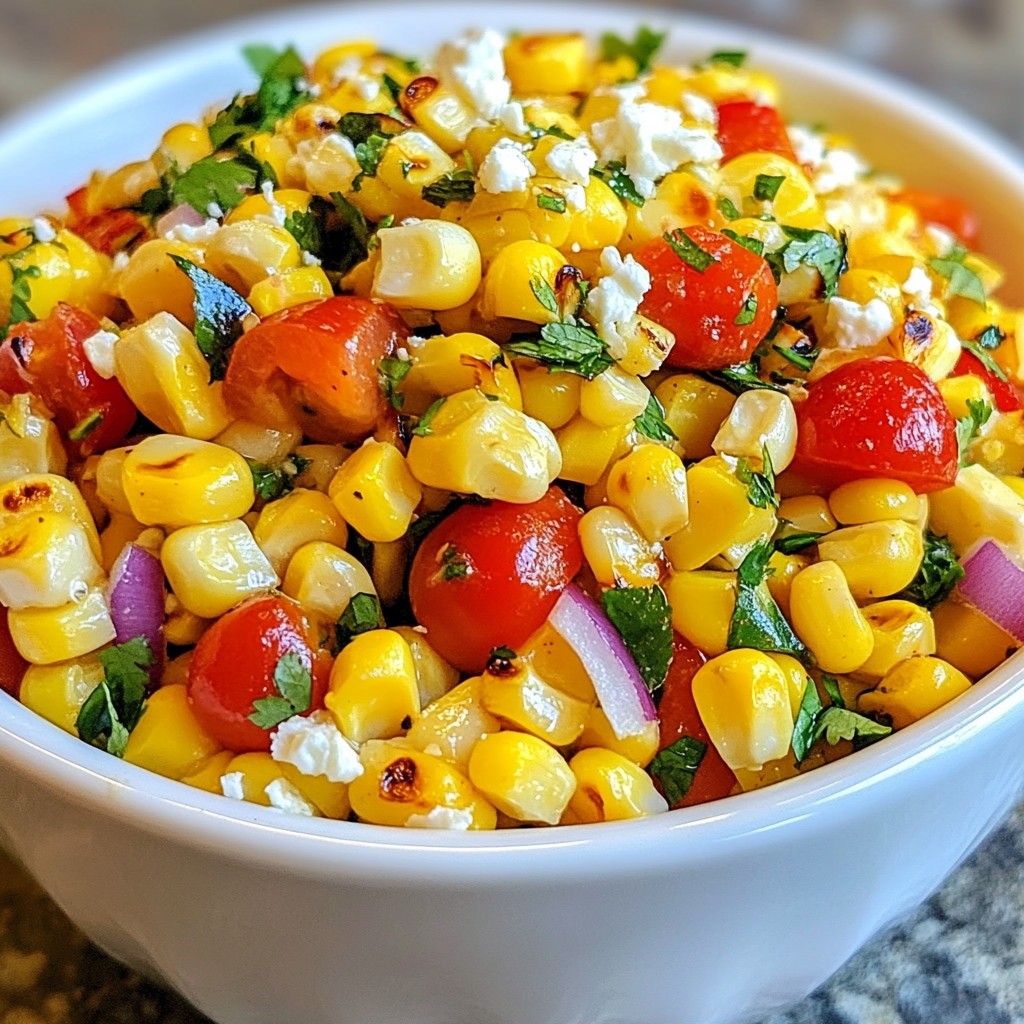 Chili Lime Grilled Corn Salad Fresh and Zesty Delight