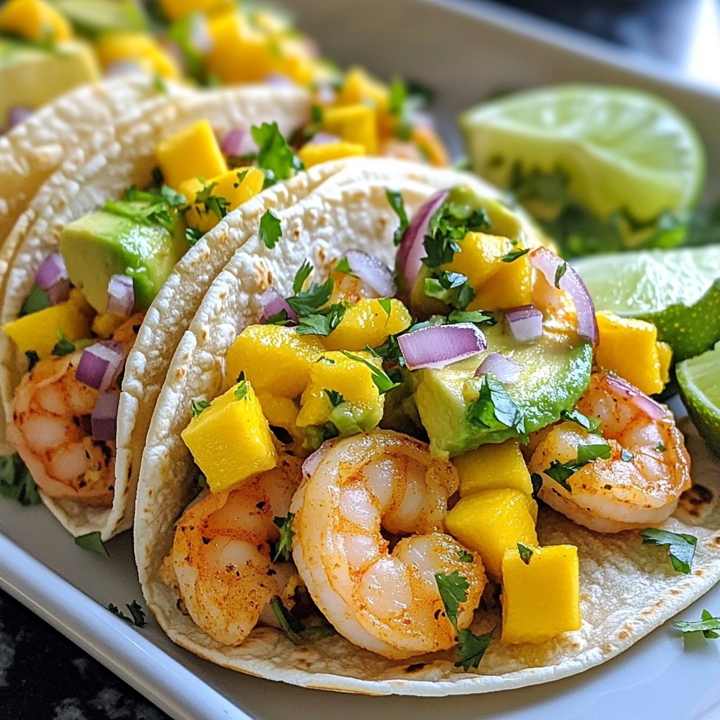 Mango Chili Lime Shrimp Tacos Zesty Flavorful Meal