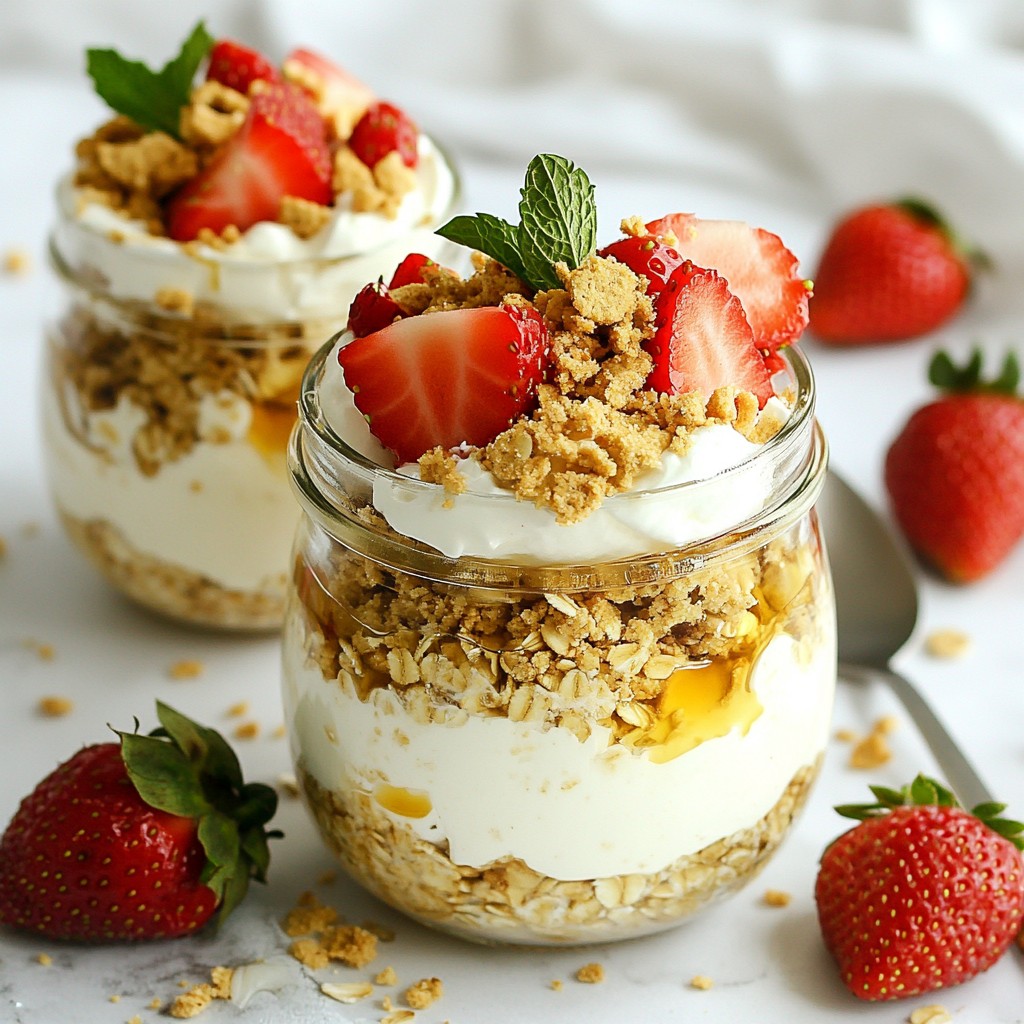 Strawberry Cheesecake Overnight Oats Creamy Delight