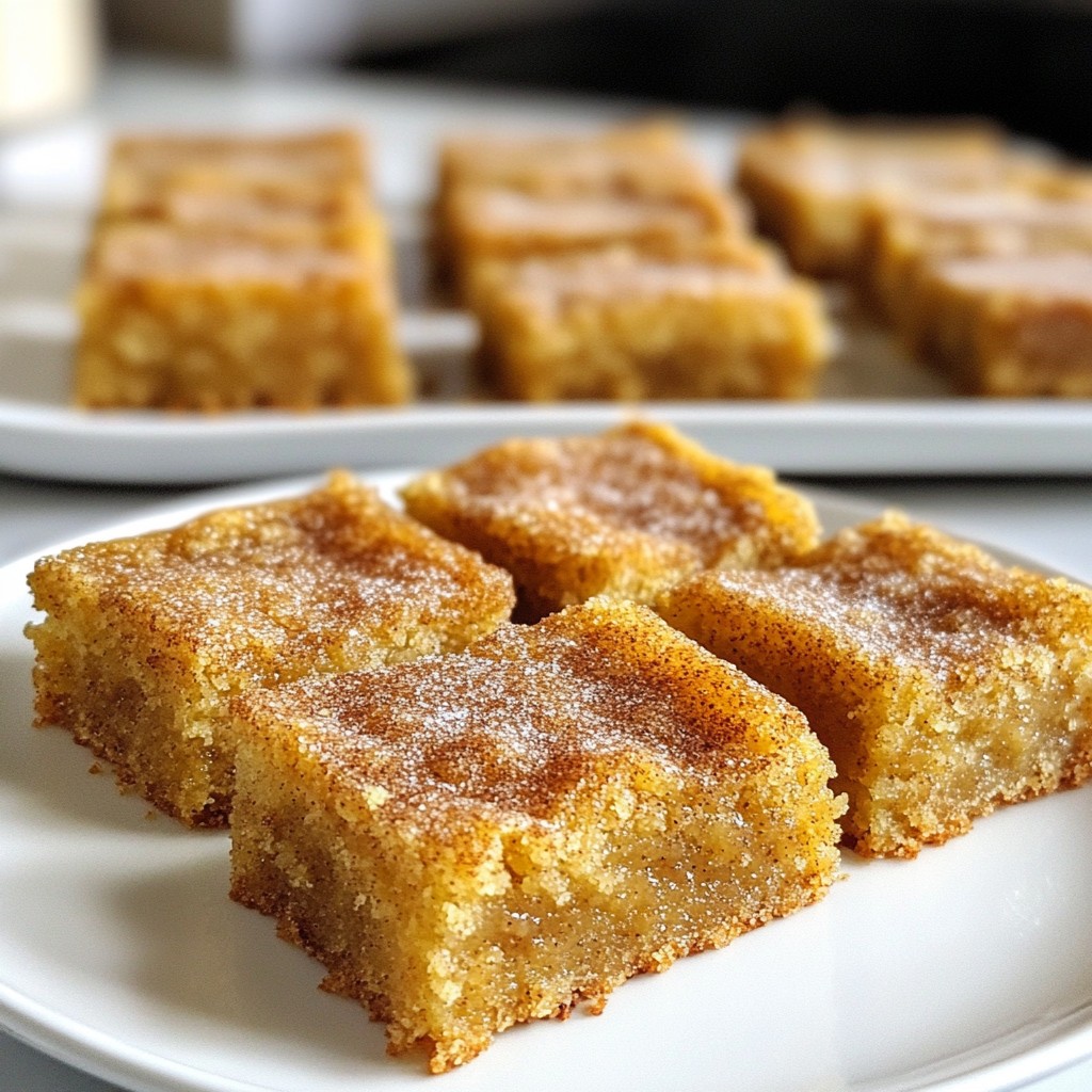 Snickerdoodle Blondie Bars Irresistible Cinnamon Delight