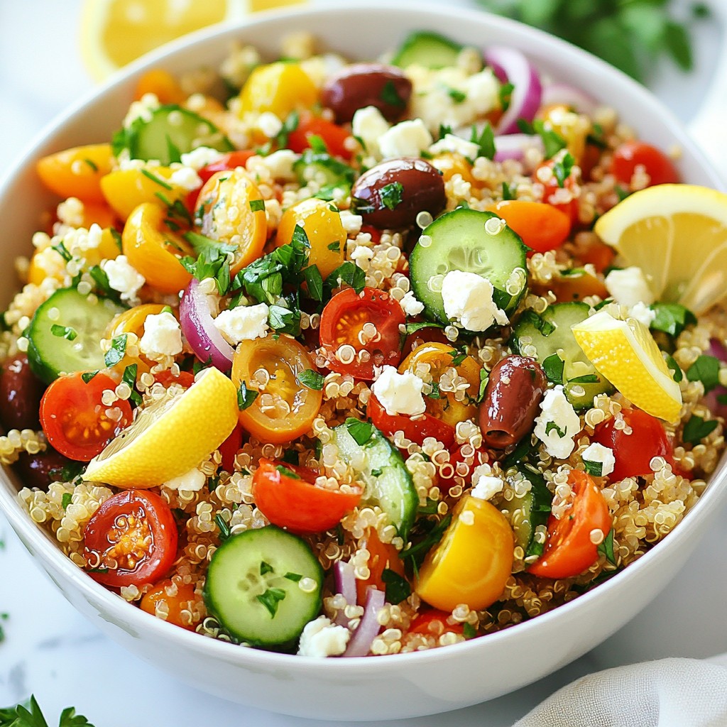 Mediterranean Quinoa Salad Fresh and Healthy Delight