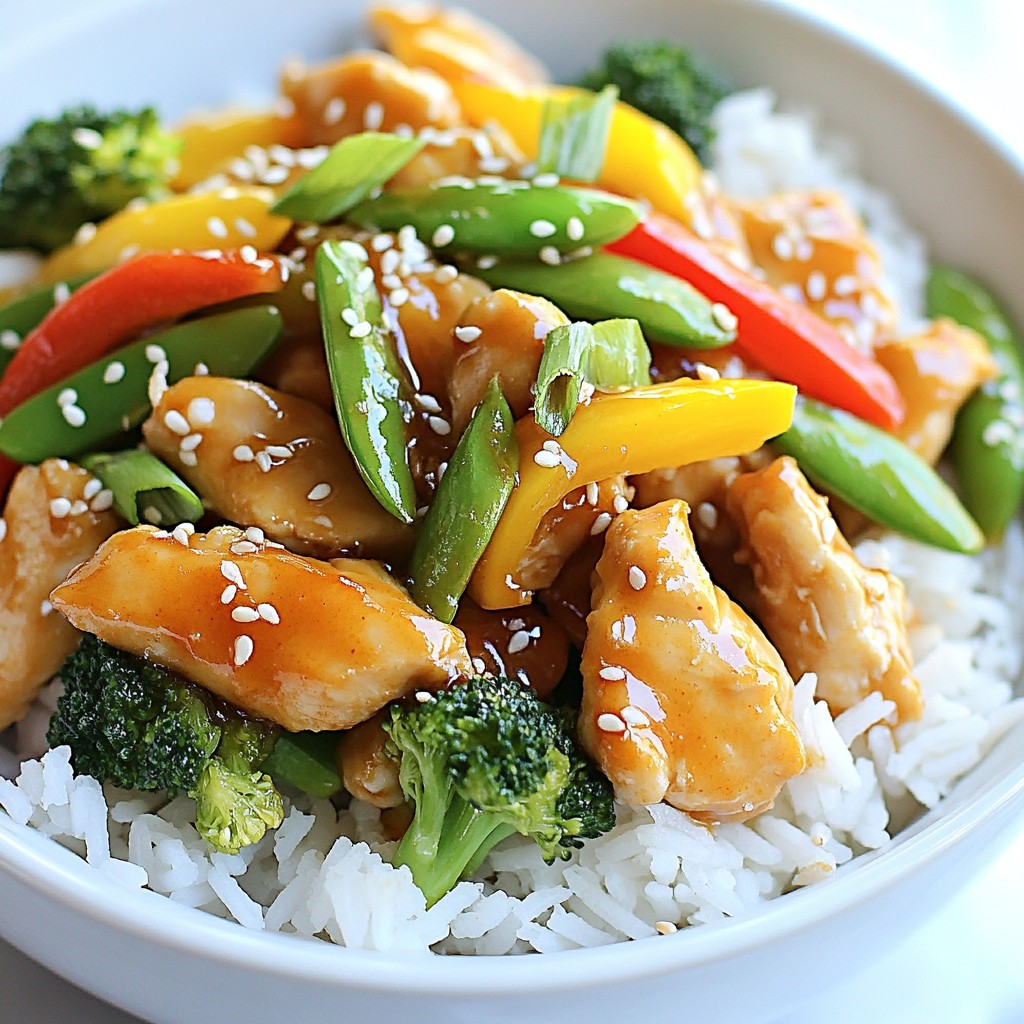 Orange Glazed Chicken Stir Fry Tasty and Easy Recipe