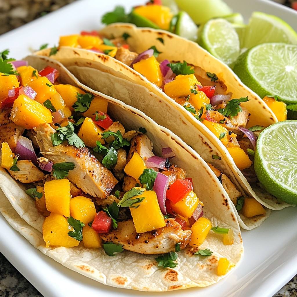 Spicy Mango Chicken Tacos Flavorful and Simple Recipe