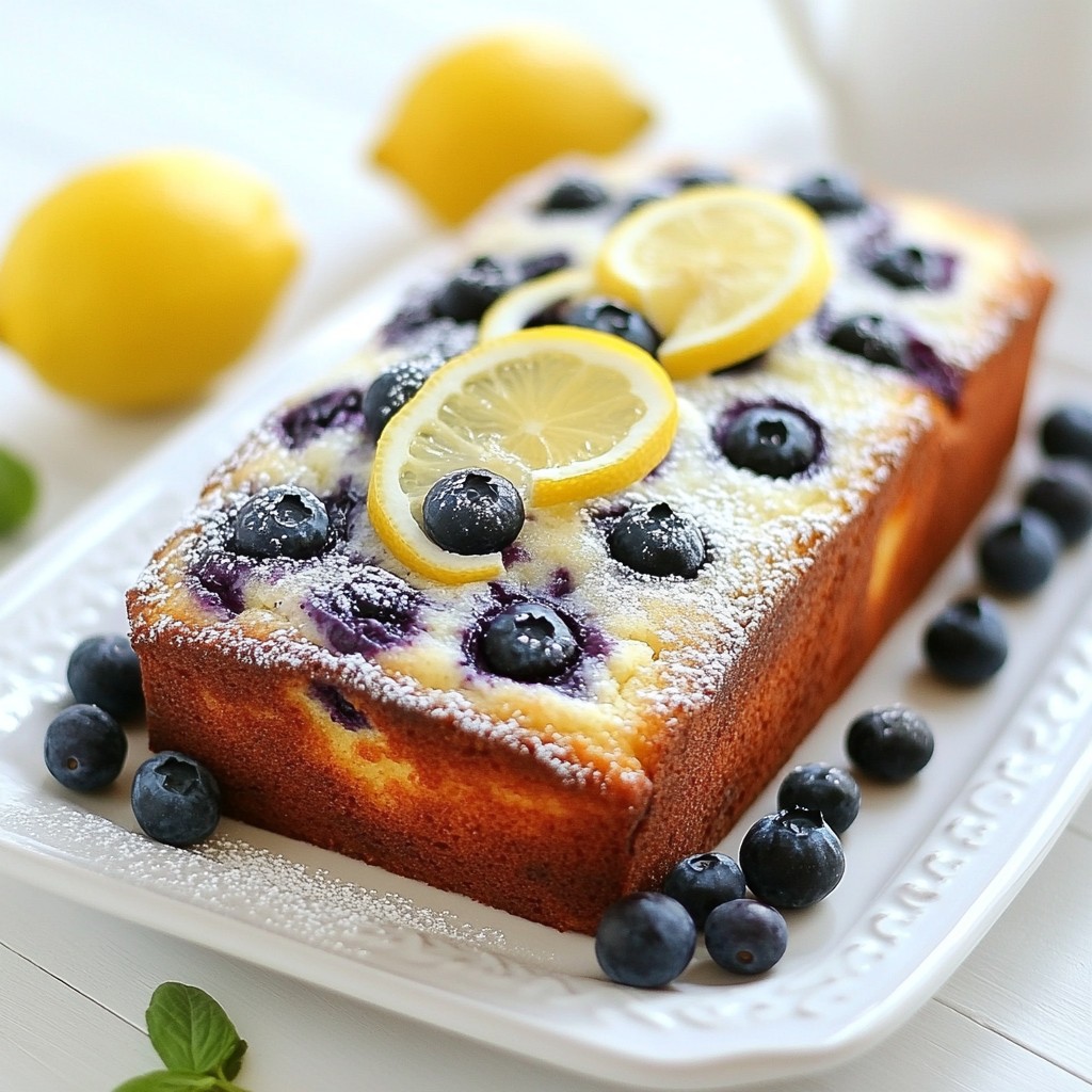 Lemon Blueberry Yogurt Loaf Easy and Light Delight