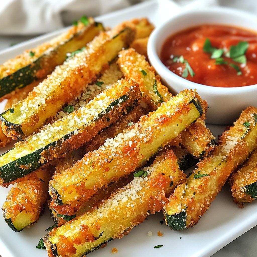 Crispy Parmesan Zucchini Fries Easy and Tasty Snack