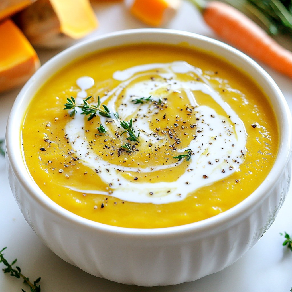 Velvety Slow Cooker Butternut Squash Soup Delight