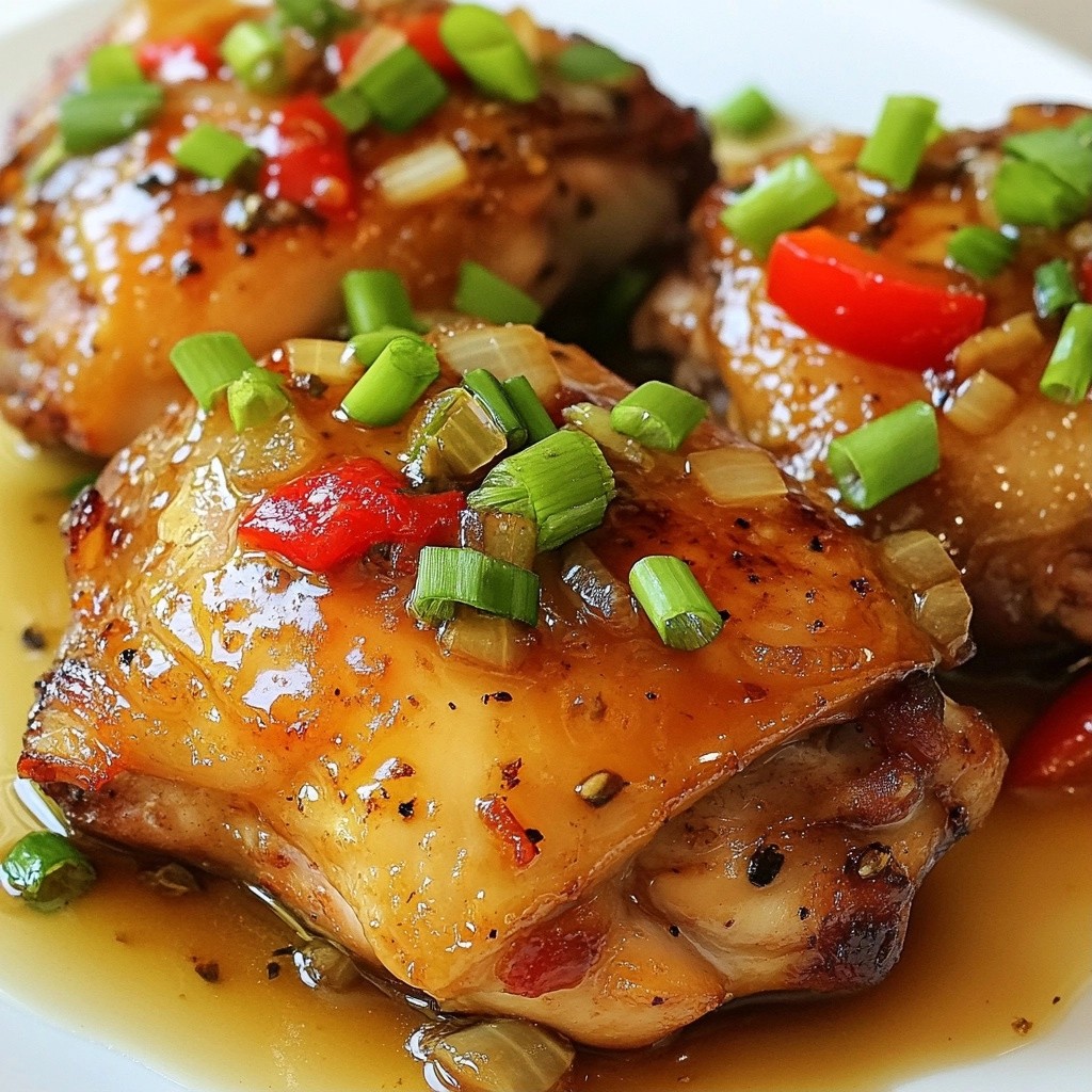 Slow Cooker Spicy Honey Ginger Chicken Delight