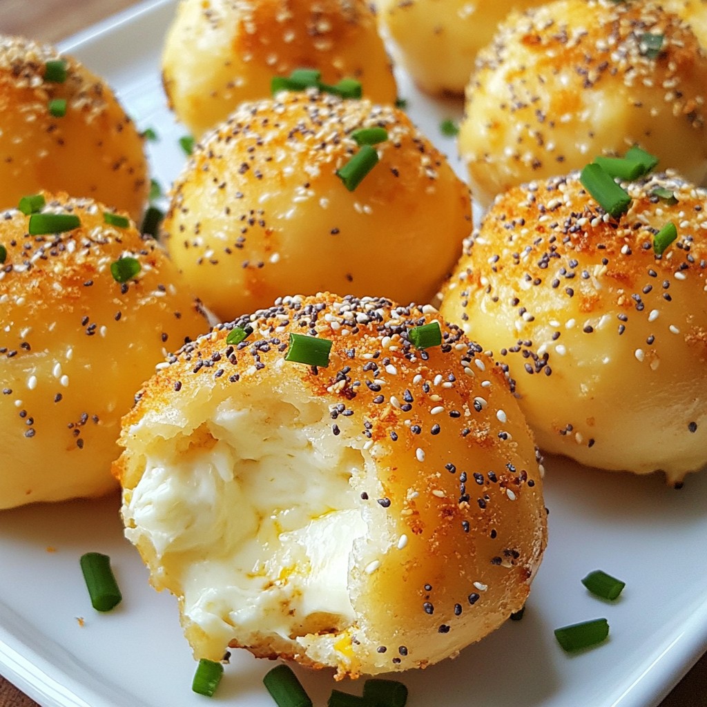 Everything Bagel Cheese Bombs Simple and Tasty Delight