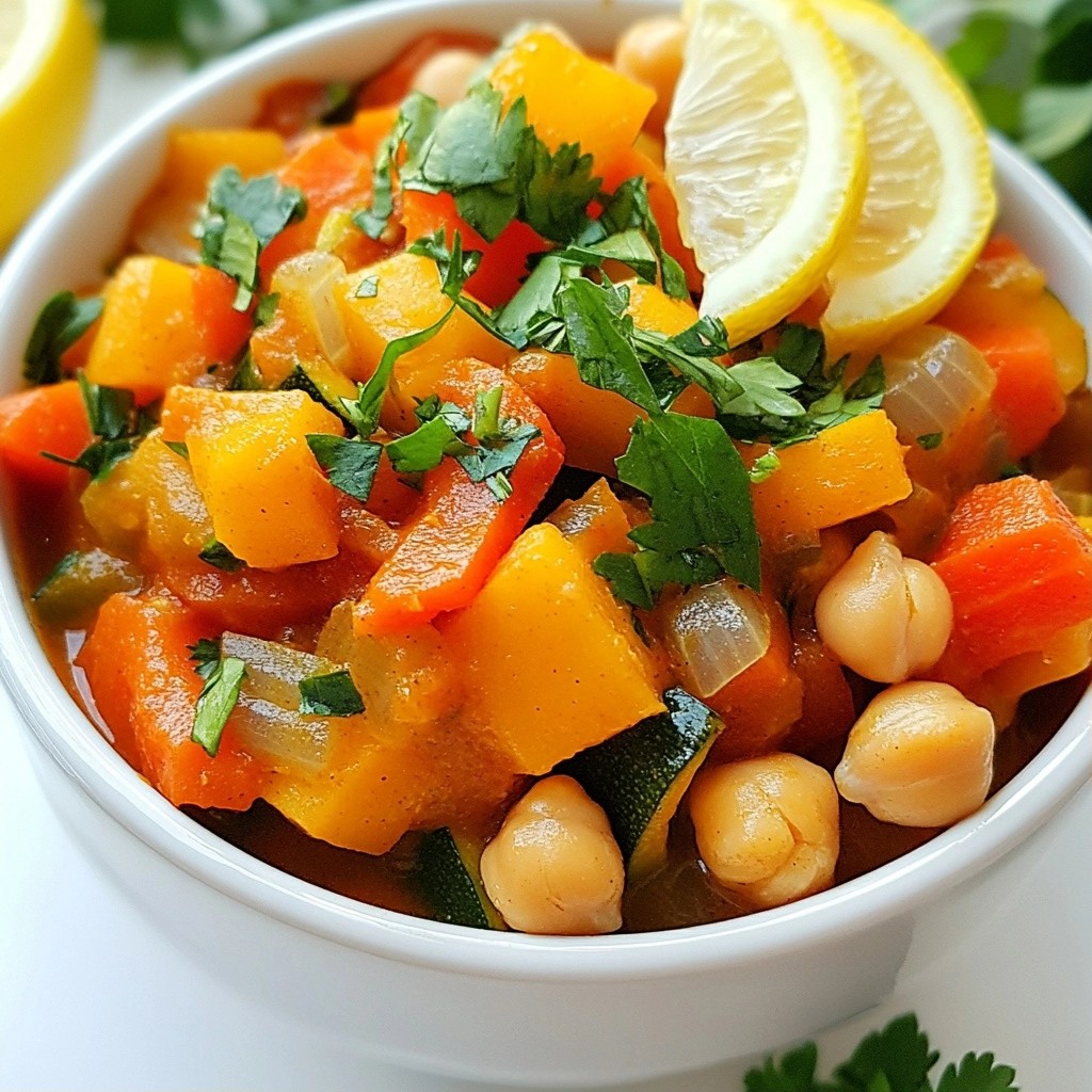 Rich Slow Cooker Moroccan Vegetable Stew Recipe