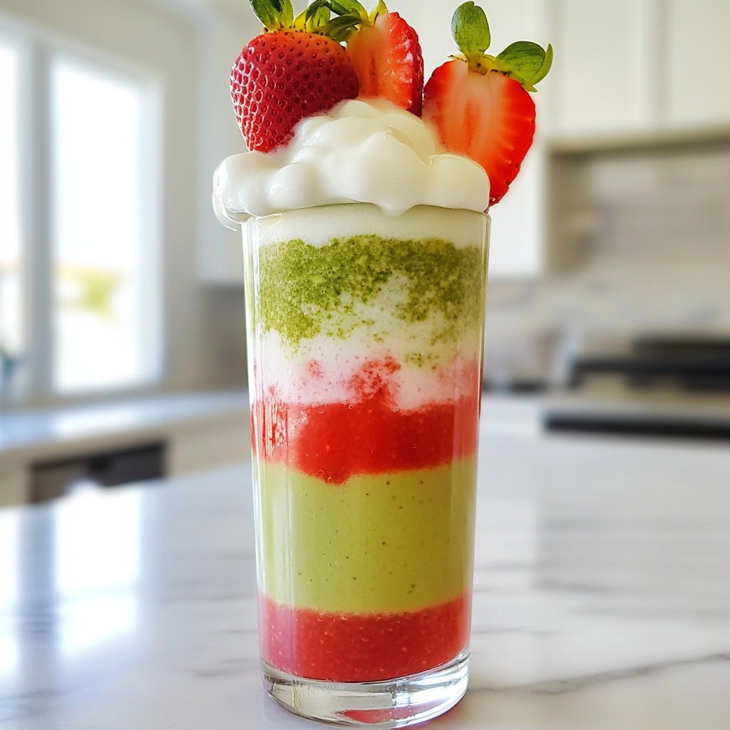 Strawberry Matcha Latte Refreshing and Simple Delight