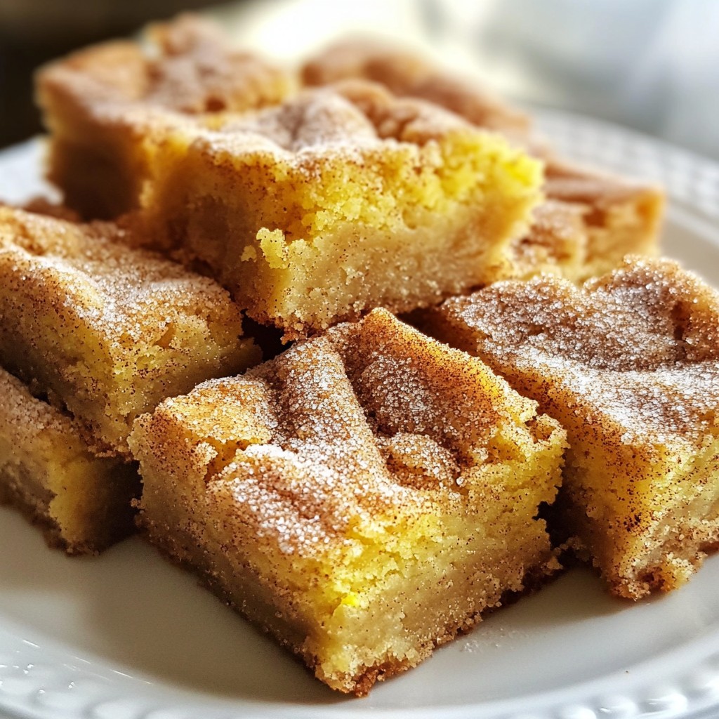Snickerdoodle Blondies Delightful and Easy Recipe
