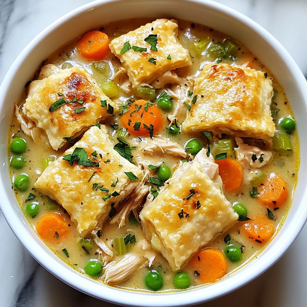 Savory Slow Cooker Chicken Pot Pie Recipe Delight