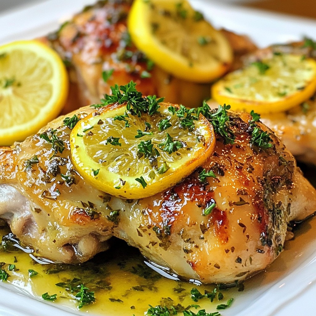 Juicy Crockpot Herb Lemon Chicken Quarters Recipe