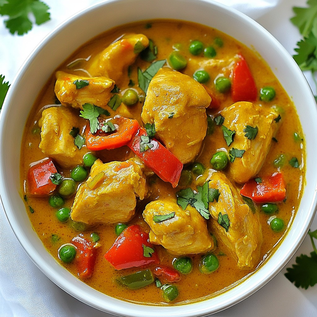 Spicy Slow Cooker Chicken Curry Delight Savory Meal