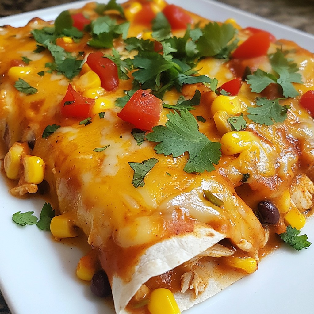 Rich Crockpot Chicken and Cheese Enchiladas Delight