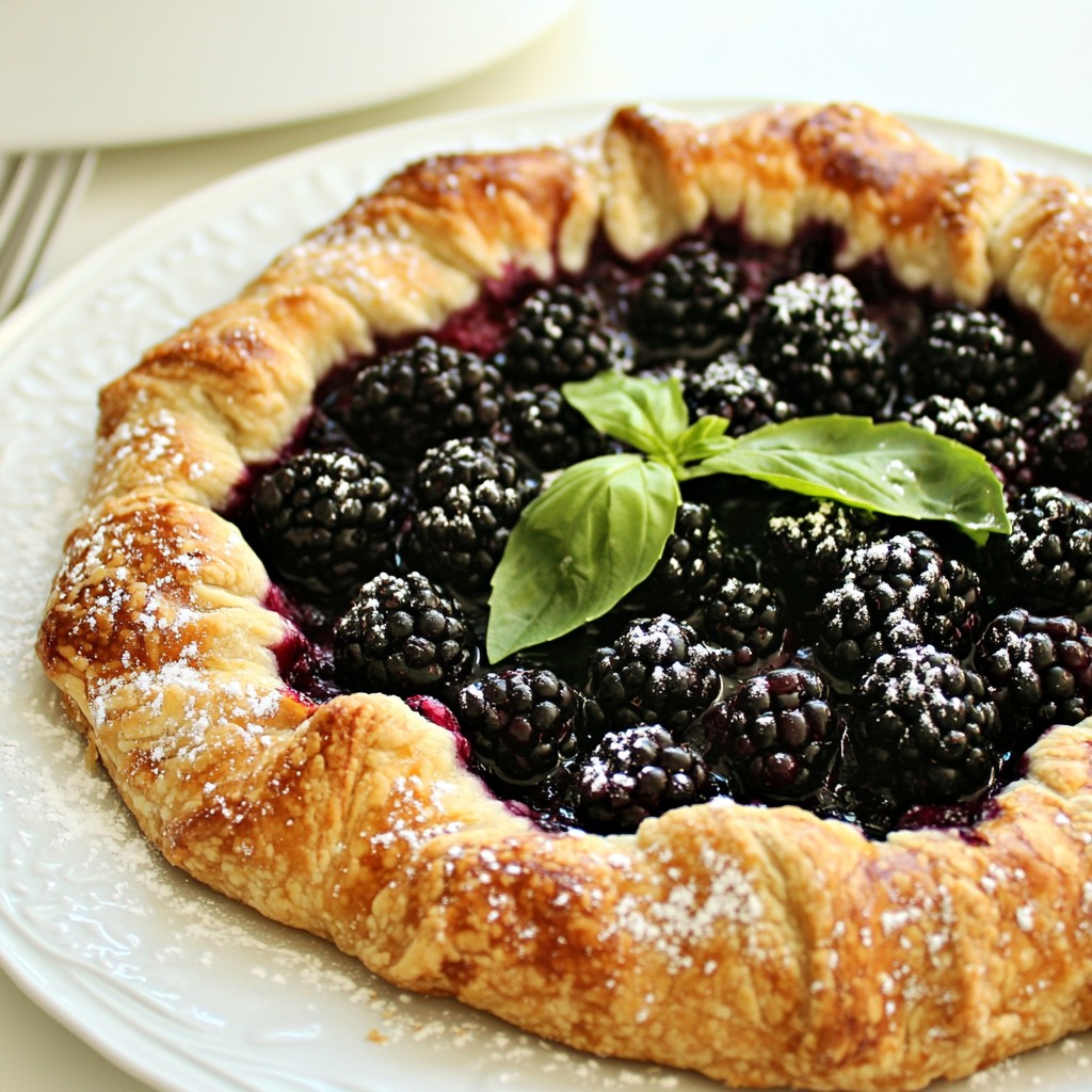 Blackberry Basil Galette Tasty and Simple Treat