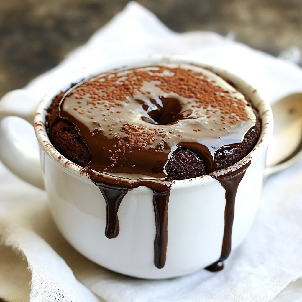 Chocolate Lava Mug Cake Delight in Minutes