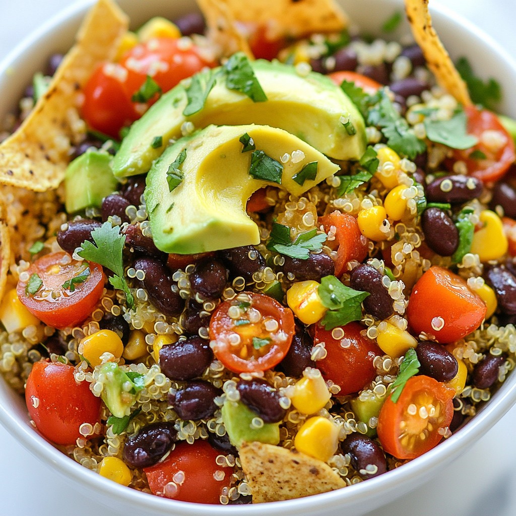 Quinoa Black Bean Taco Salad Fresh and Flavorful Dish