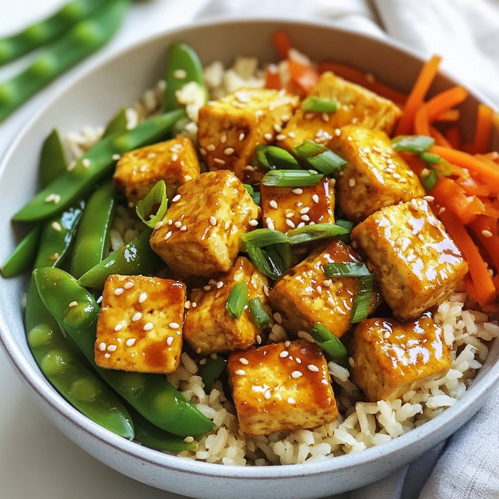 Crispy Sesame Ginger Tofu Bowls Healthy and Simple Meal