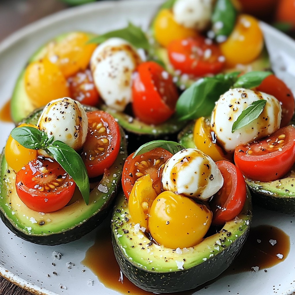 Caprese Stuffed Avocados Flavorful and Fresh Delight