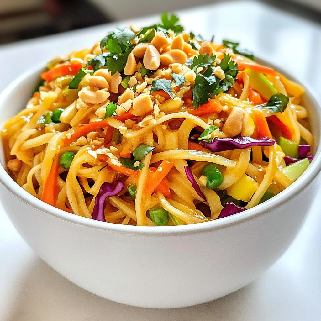 Spicy Thai Peanut Noodles Flavorful and Easy Recipe