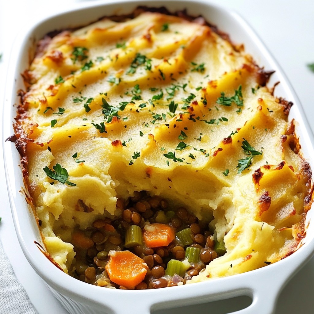 Vegan Lentil Shepherds Pie Hearty and Flavorful Dish