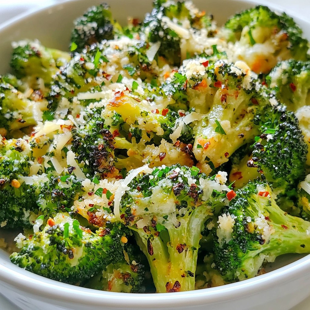 Garlic Parmesan Roasted Broccoli Tasty Side Dish