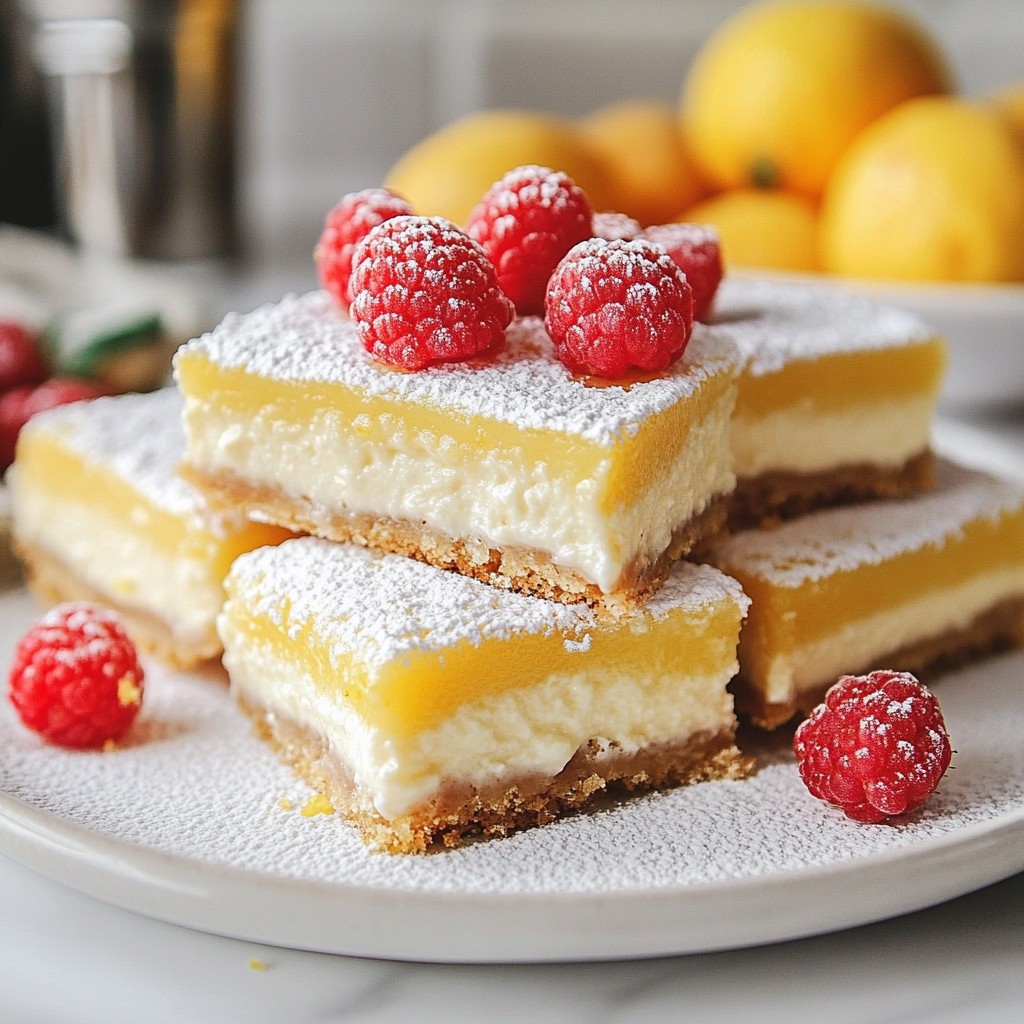 Raspberry Lemon Cheesecake Bars Simple and Tasty Treat