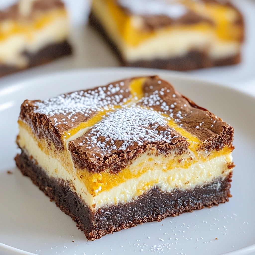 Pumpkin Spice Cheesecake Swirl Brownies Irresistible Treat