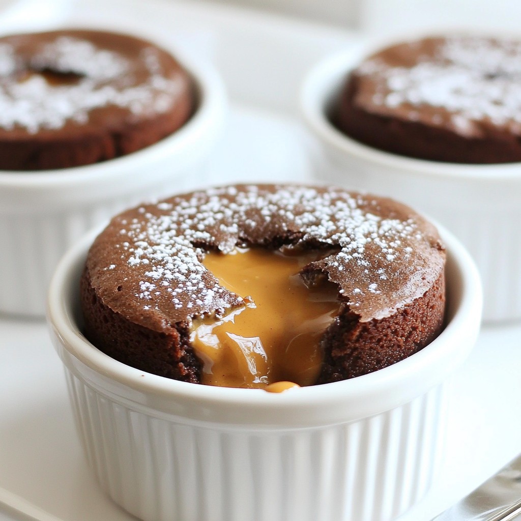 Decadent Chocolate Peanut Butter Lava Cake Recipe