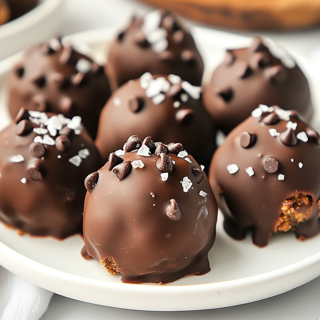 Chocolate Chip Cookie Dough Truffles Easy Homemade Treat