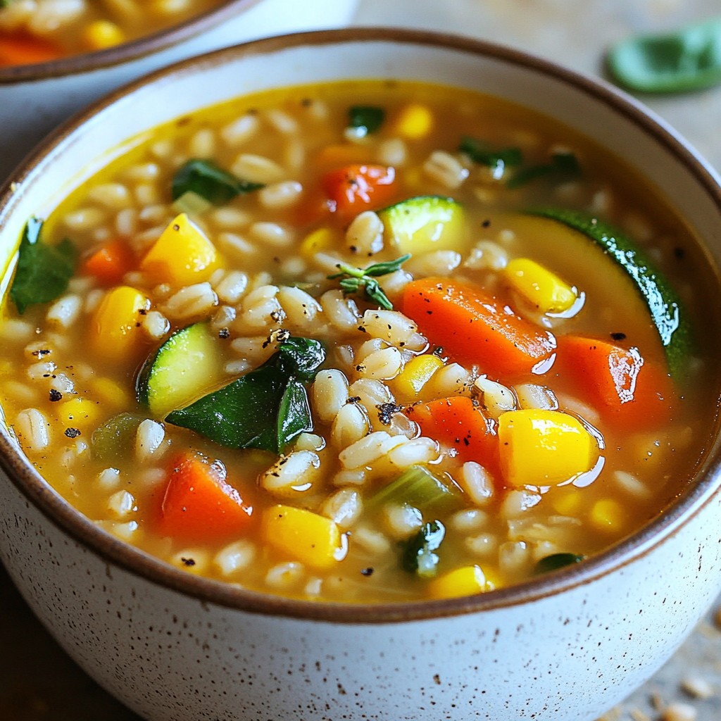 Hearty Slow Cooker Vegetable Barley Soup Recipe