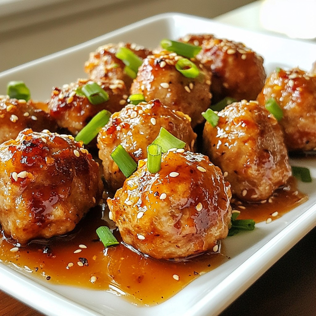Honey Garlic Sesame Meatballs Flavorful Dinner Delight