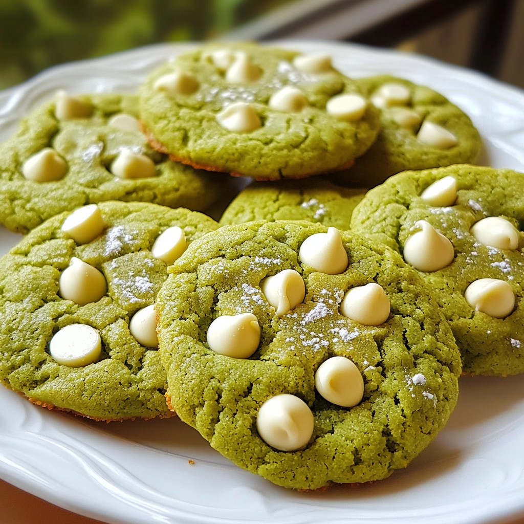Matcha White Chocolate Cookies Irresistible Treat