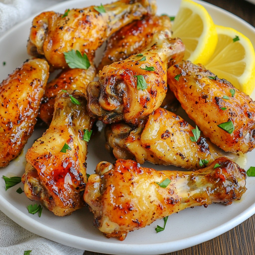 Spicy Crockpot Lemon Pepper Chicken Wings Delight