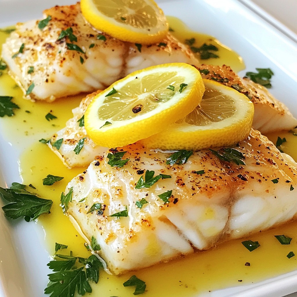 Lemon Garlic Butter Cod Tasty and Simple Dish