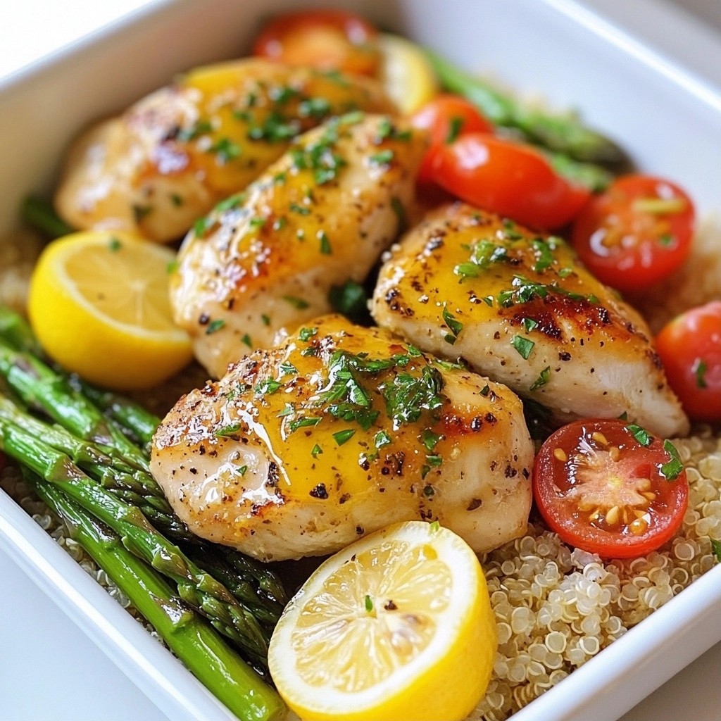 Set and Forget Lemon Garlic Chicken Meal Prep Easy