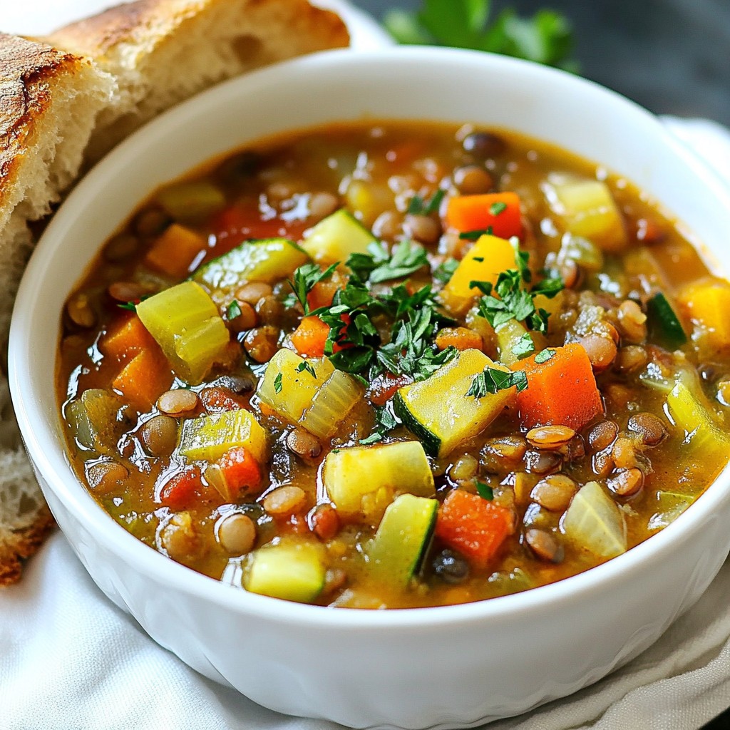 Hearty Slow Cooker Lentil and Veggie Stew Recipe