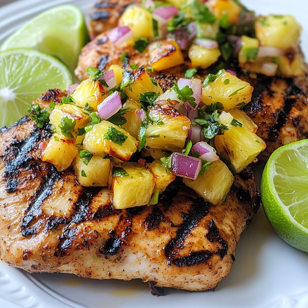 Pineapple Salsa Grilled Chicken Flavorful Summer Dish
