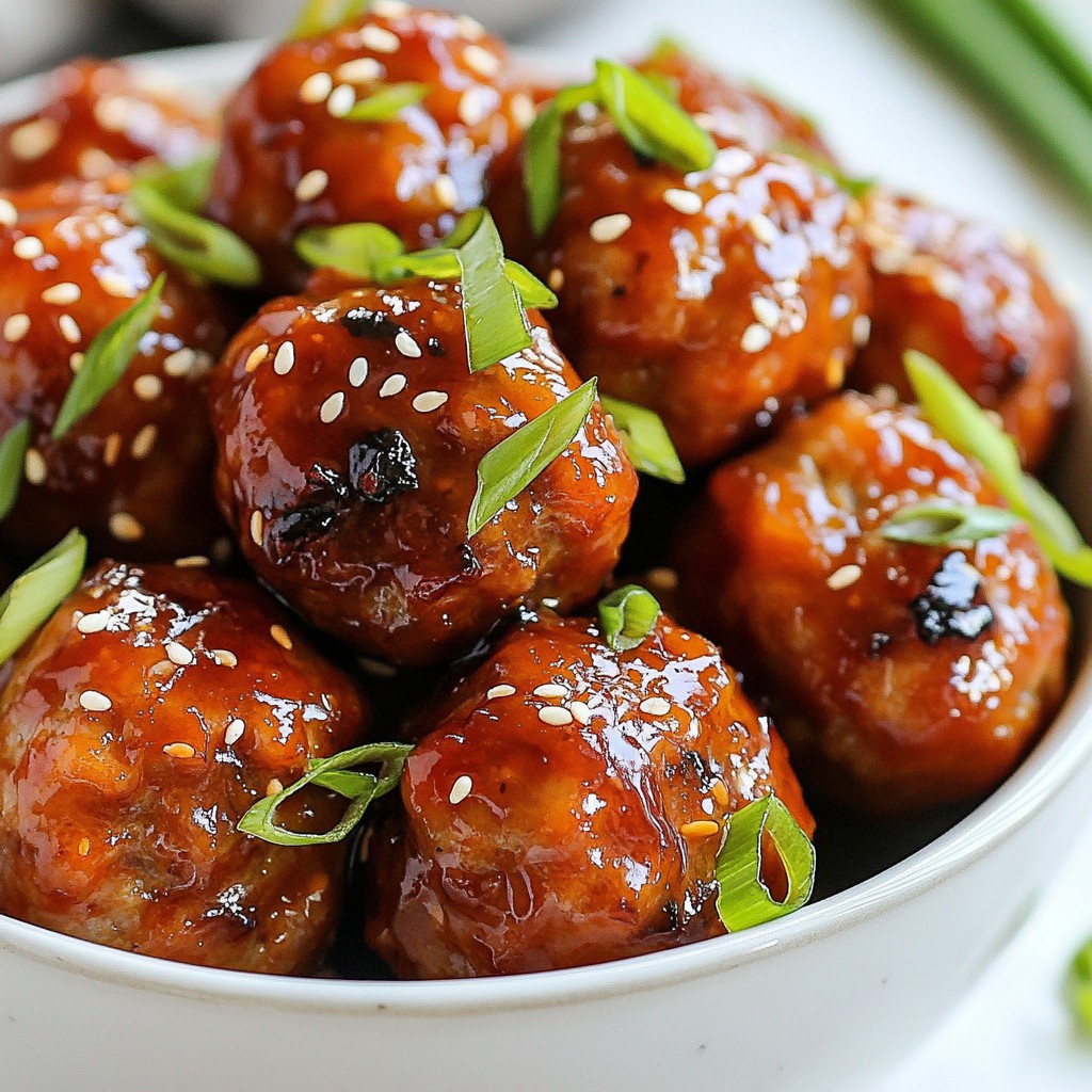 Honey Garlic Glazed Meatballs Flavorful Dinner Idea