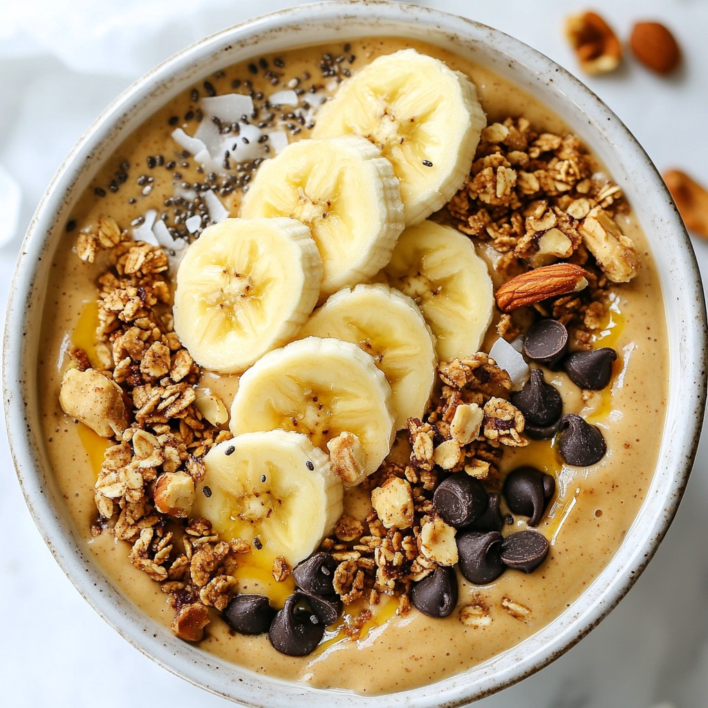 Peanut Butter Banana Smoothie Bowls Simple and Tasty
