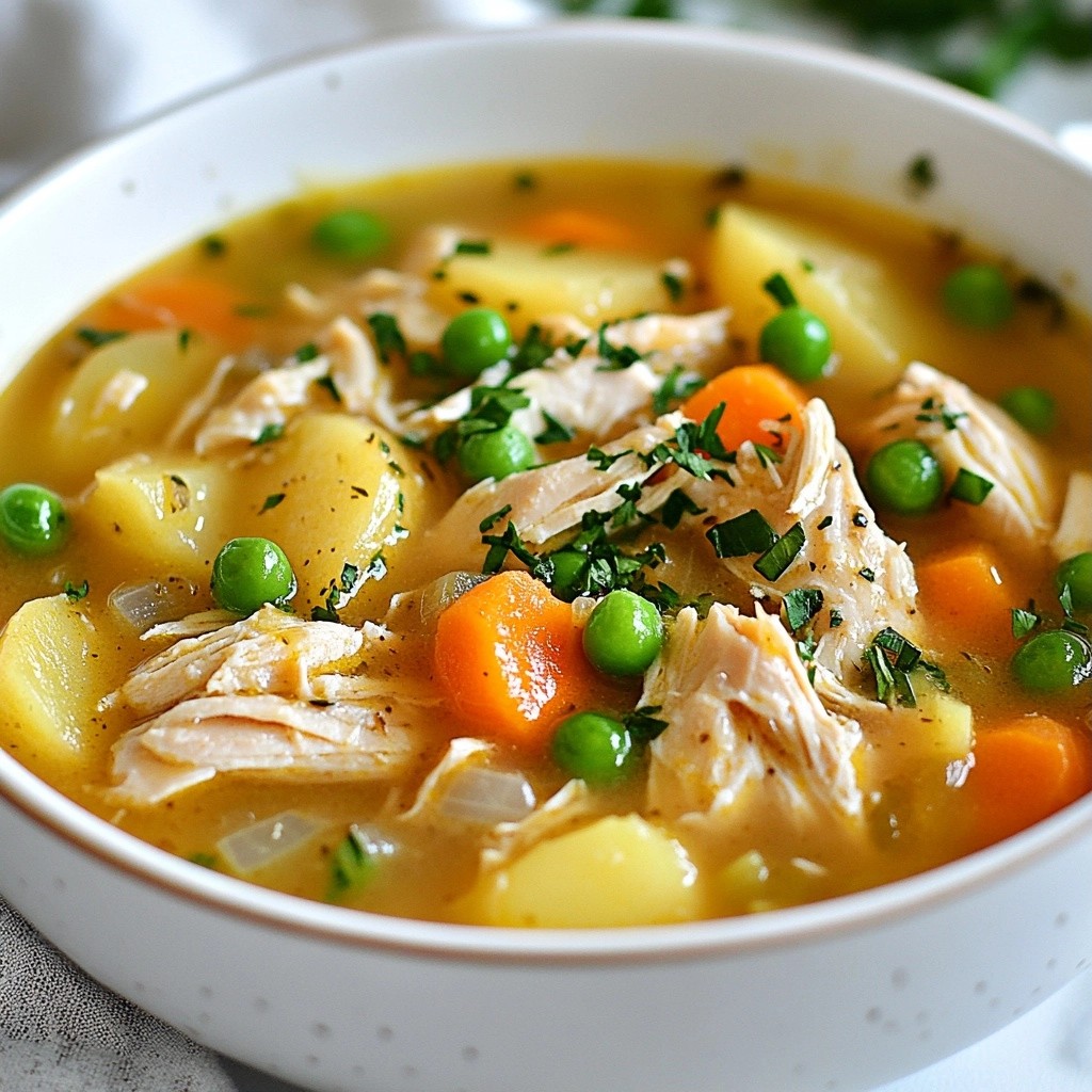 Savory Crockpot Garlic Herb Chicken Stew Recipe