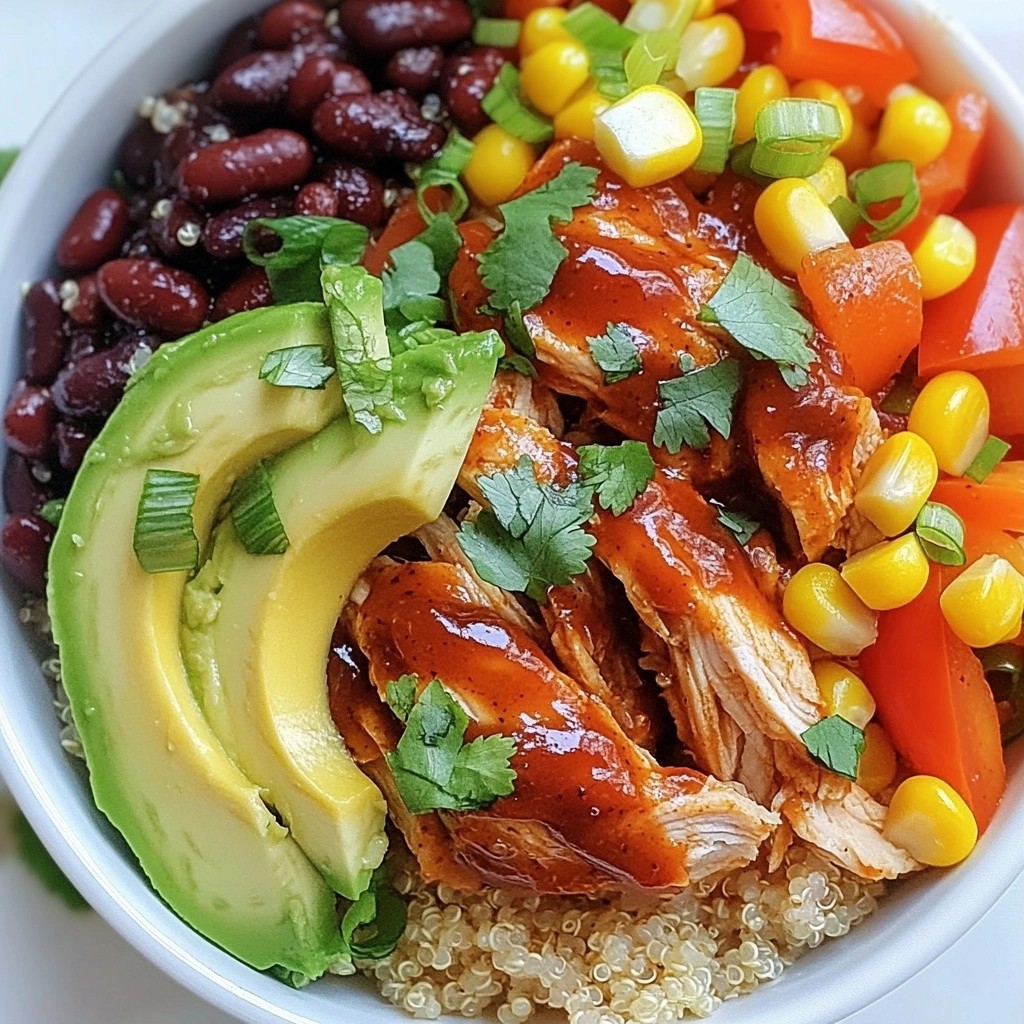 Set and Forget Barbecue Chicken Quinoa Bowls Recipe