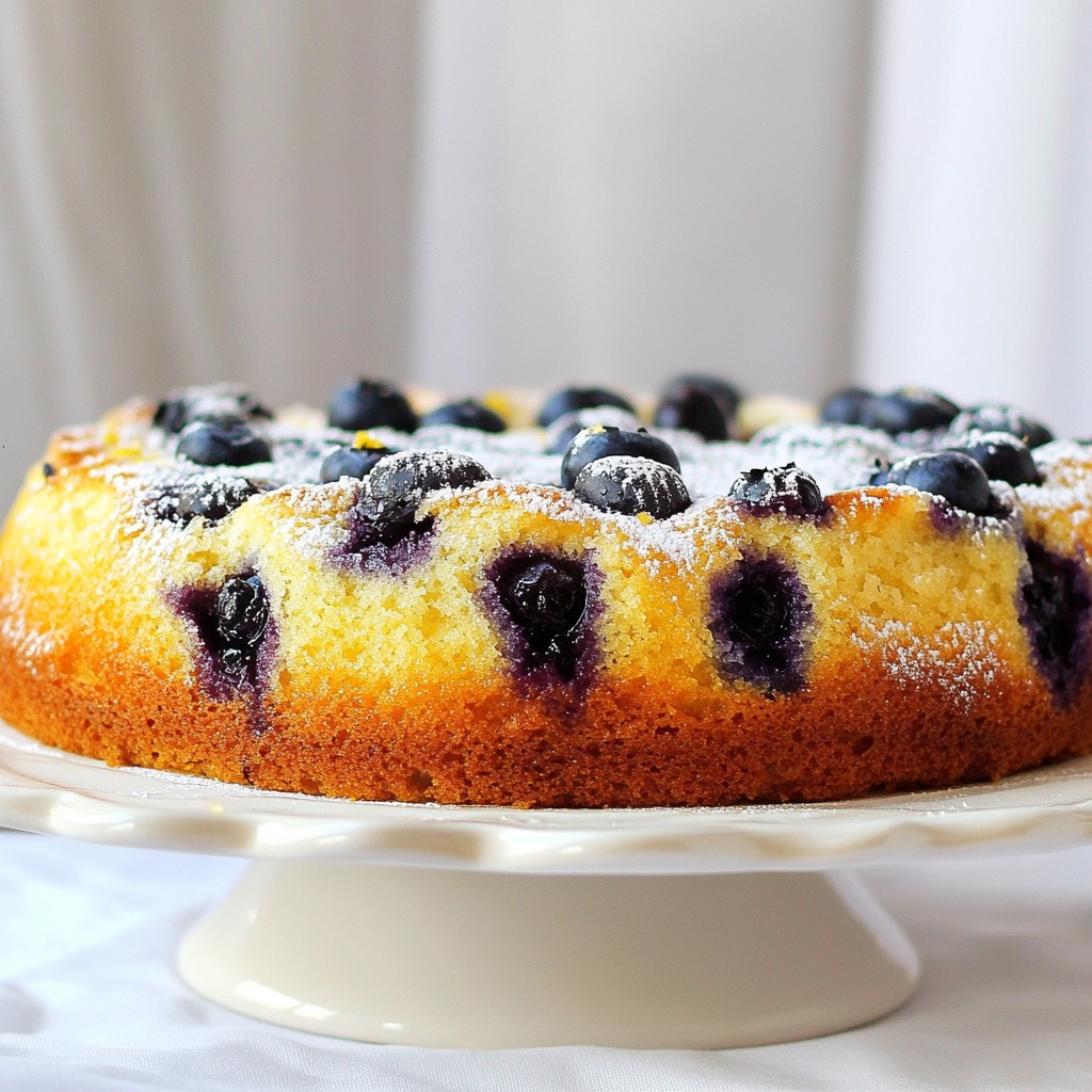 Blueberry Lemon Yogurt Cake Fresh and Tangy Delight