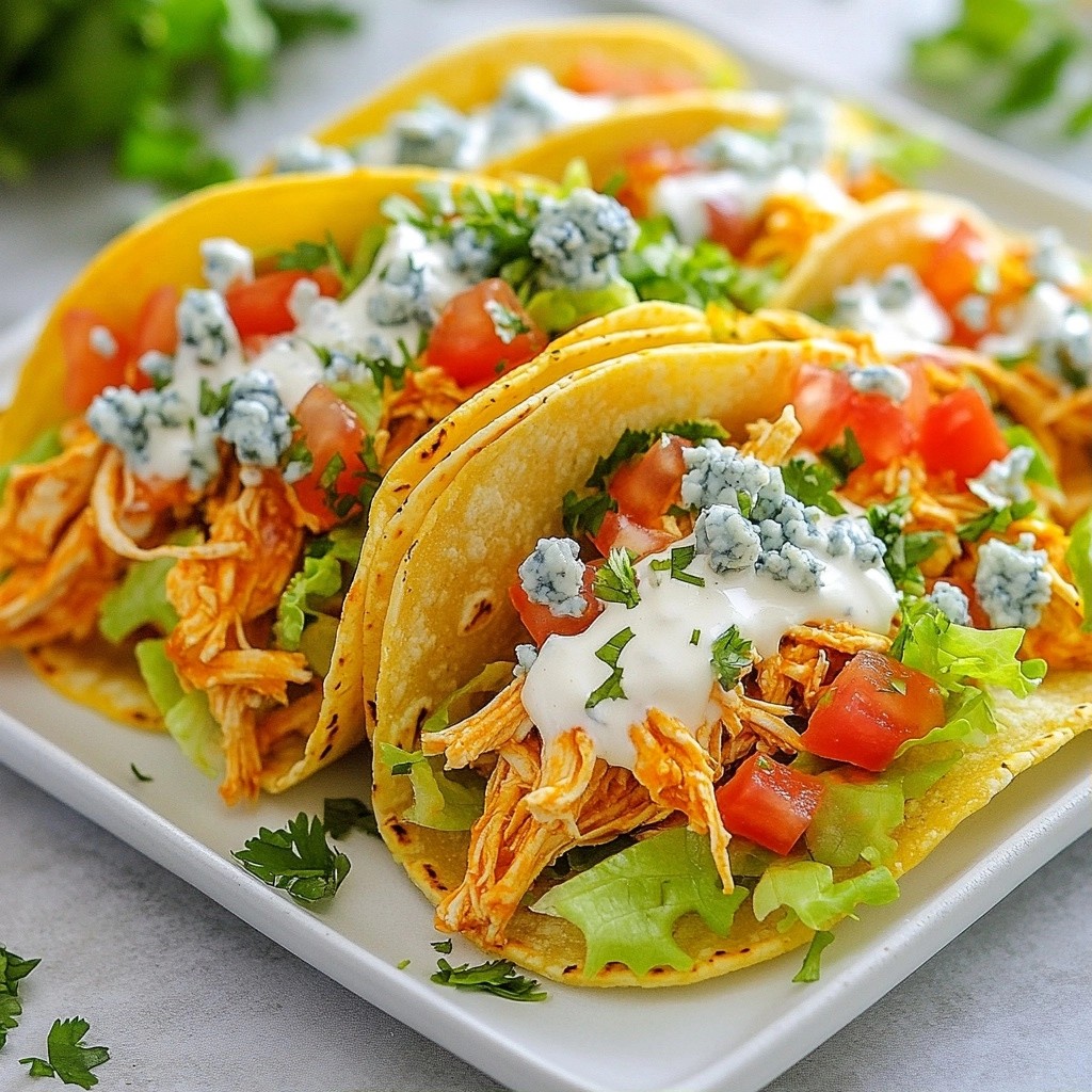 Spicy Crockpot Buffalo Chicken Tacos Delightful Meal