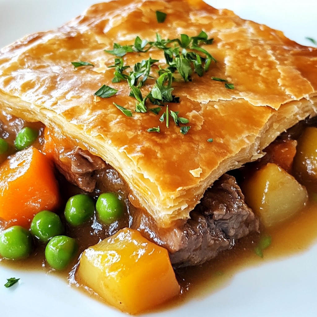Savory Slow Cooker Beef and Vegetable Pie Recipe