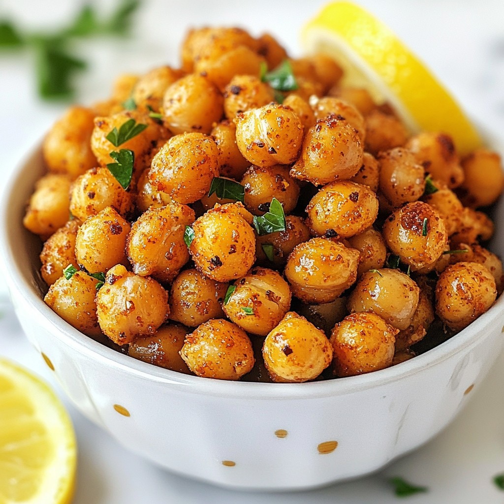 Air Fryer Crispy Chickpeas Snack Crunchy and Healthy