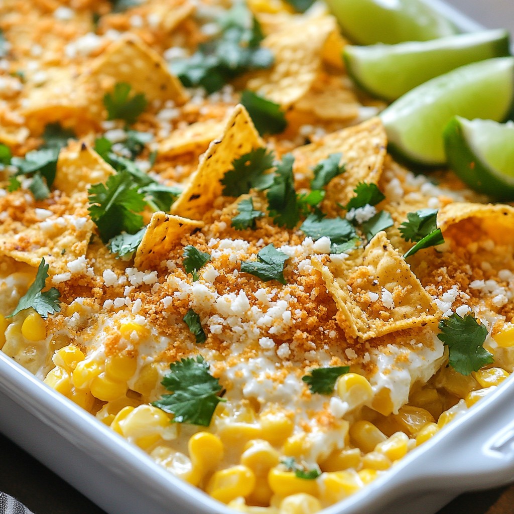 Cheesy Mexican Street Corn Casserole Delightful Dish