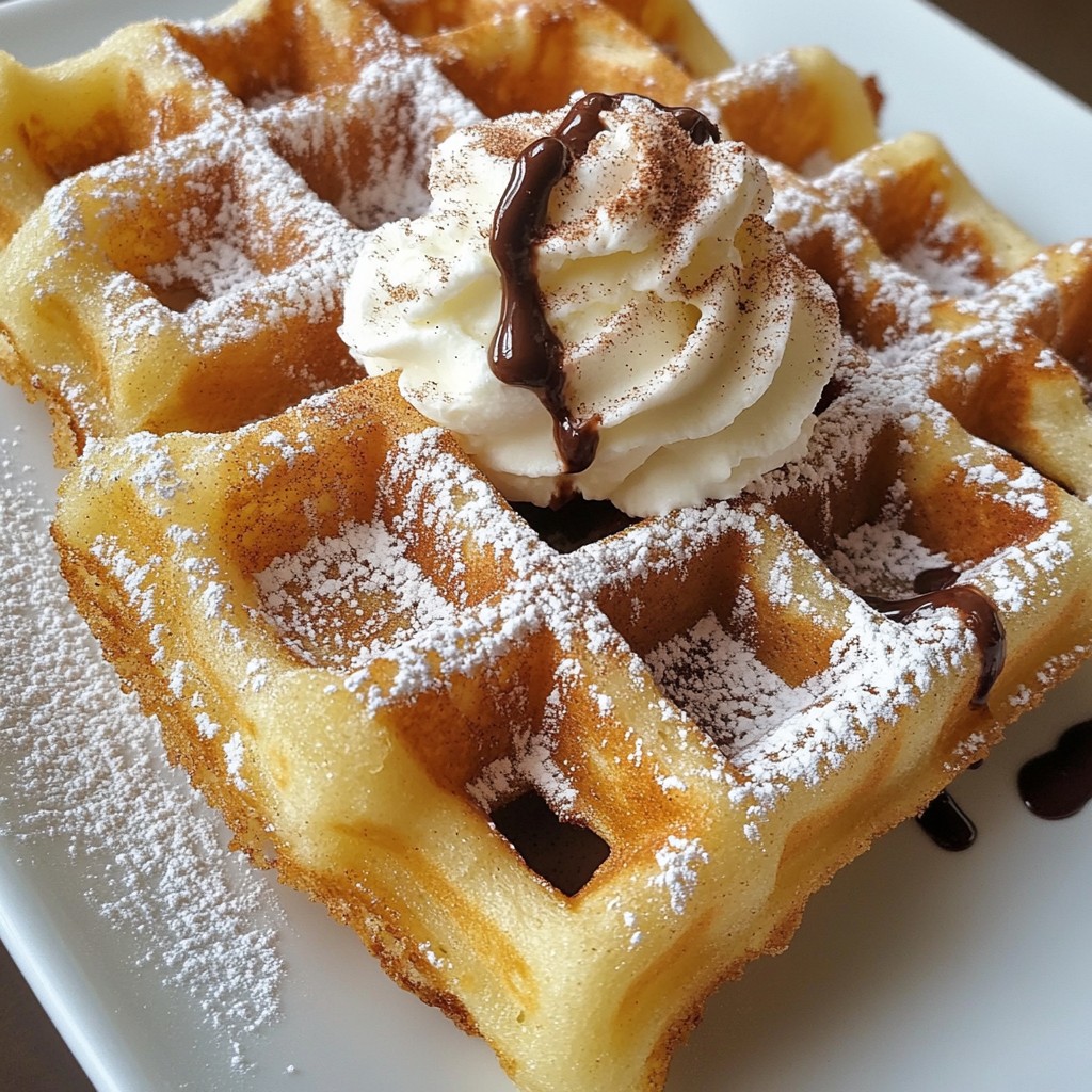 Cinnamon Sugar Churro Waffles Easy and Delicious Recipe